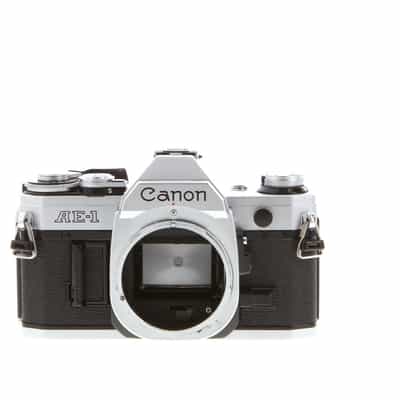 Canon AE-1 35mm Camera Body, Chrome