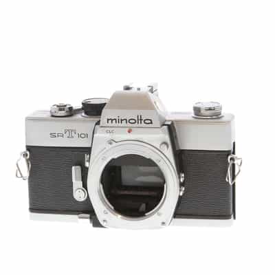 Minolta SRT 101 Version 1A 35mm Camera Body, Chrome (All Black Speed Dial, Single Slot Spool)