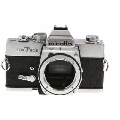 Minolta SRT 202 35mm Camera Body, Chrome (Version 2 with X Sync)