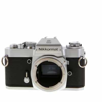 Nikon Nikkormat EL (Non AI) 35mm Camera Body, Chrome
