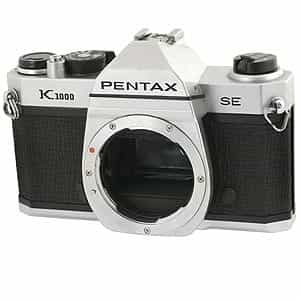 Pentax K1000 SE 35mm Camera Body, Black Leather