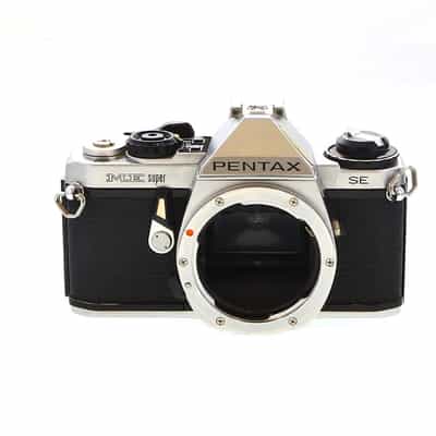 Pentax ME Super SE 35mm Camera Body, Chrome with Black Leather