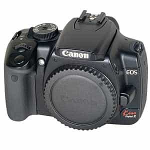 Canon EOS Kiss X (Japanese Rebel XTI) DSLR Camera Body, Black {10.1MP} -  With Battery and Charger - EX