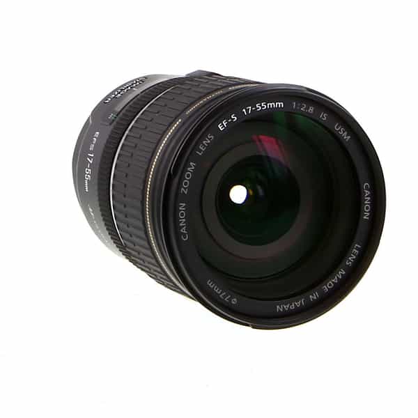 Canon EF-S 17-55mm f/2.8 IS USM Autofocus APS-C Lens {77} - With Caps and  Hood - LN-