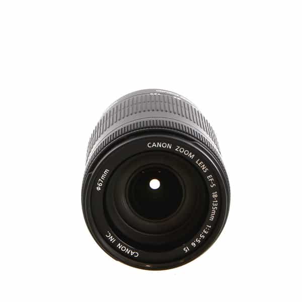 Canon EF-S 18-135mm f/3.5-5.6 IS Autofocus APS-C Lens, Black {67} - With  Caps - EX+