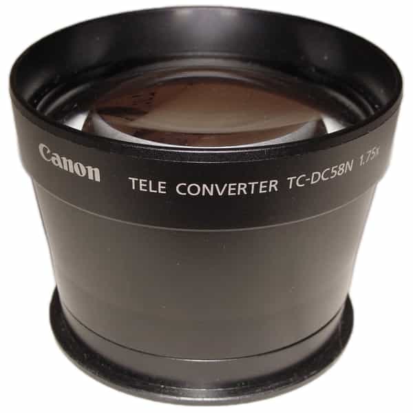 Canon TC-DC58N 1.75X Teleconverter Lens for Powershot A610, 620, 630, 640, G3, G5, G6 (Requires Adapter)