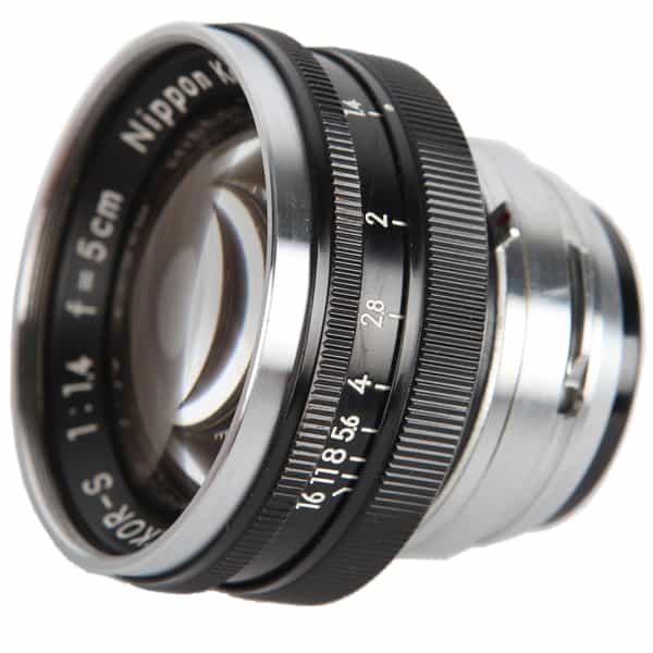 Nikon 5cm (50mm) f/1.4 Nikkor-S Nippon Kogaku Japan Lens for Rangefinder, Black/Chrome {43}