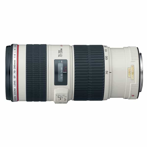 Canon 70-200mm f/4 L IS USM EF-Mount Lens {67} - With Caps and Hood - EX