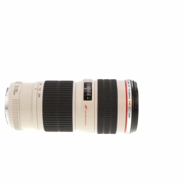 Canon 70-200mm f/4 L USM EF-Mount Lens {67} - With Caps and Hood - LN-