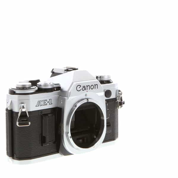 Canon AE-1 35mm Camera Body, Chrome - Self-Timer LED Inoperative - EX
