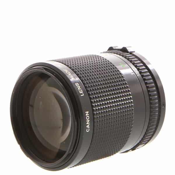 Canon 100mm f/2 FD Mount Lens {52} - With Caps and Hood - EX - With Caps  and Hood - EX