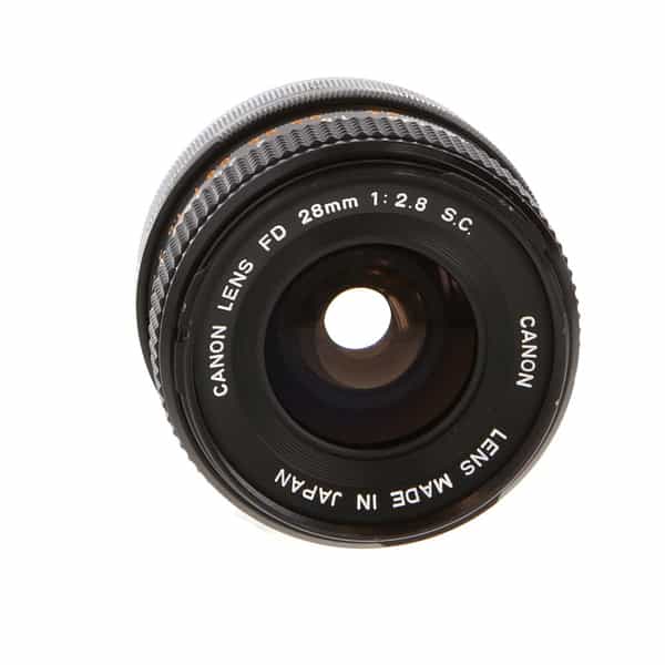 Canon 28mm f/2.8 SC Breech Lock FD Mount Lens {55} - With Caps - EX