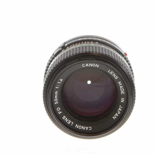 Canon 50mm F/1.4 FD Mount Lens {52} - With Caps - LN-