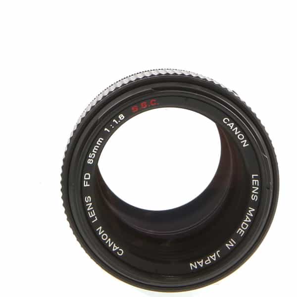 Canon 85mm F/1.8 SSC Breech Lock FD Mount Lens {55} - With Caps and Hood -  EX