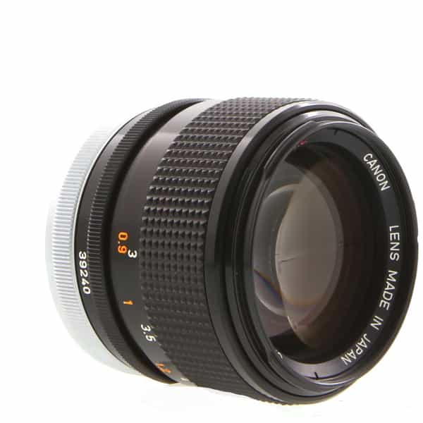 Canon 85mm F/1.8 SSC Breech Lock FD Mount Lens {55} - With Caps and Hood -  BGN