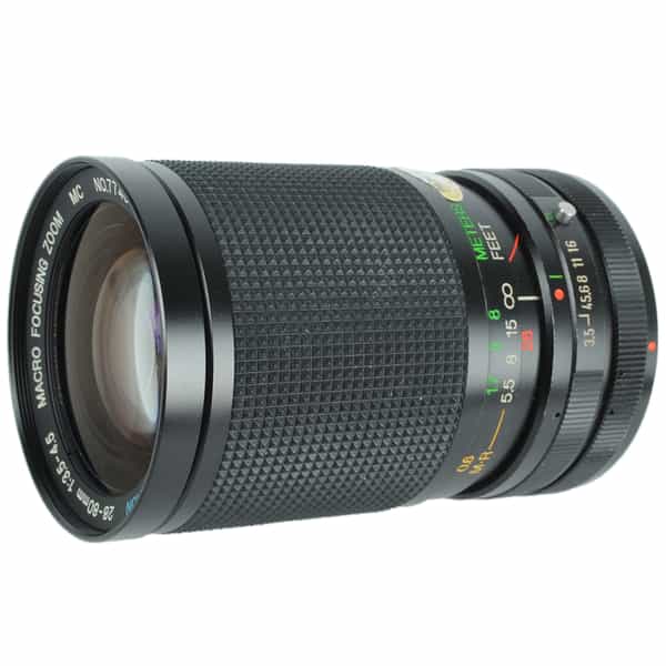 Vivitar 28-80mm f/3.5-4.5 RL Macro Lens for Canon FD-Mount {62}