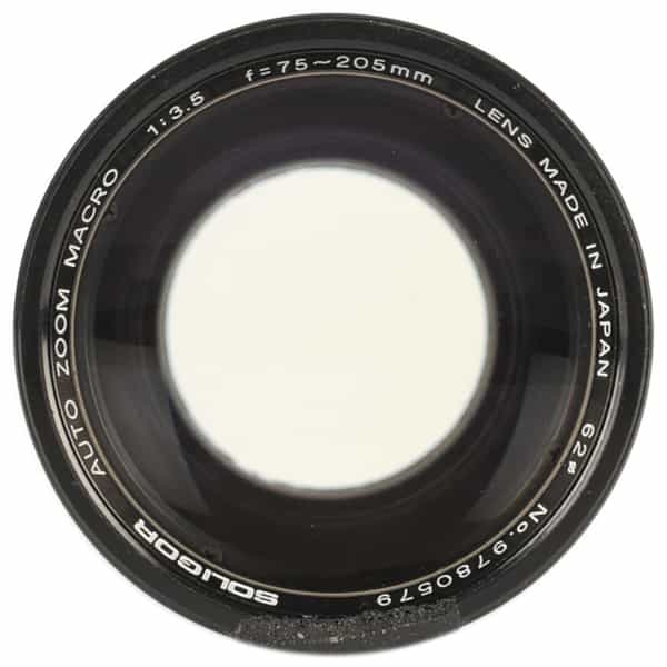 Soligor 75-205mm f/3.5 Macro 2-Touch Breech Lock Lens for Canon FD-Mount {62}
