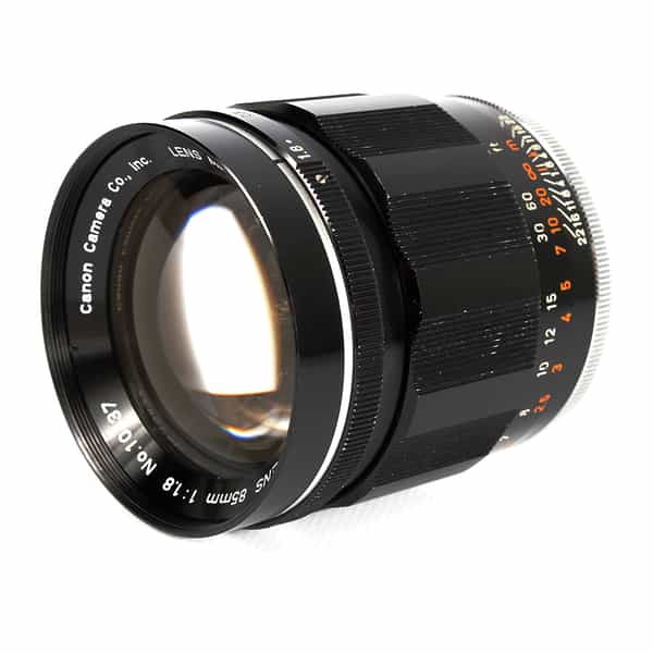 Canon 85mm f/1.8 Lens for Rangefinder Camera, Black {58}