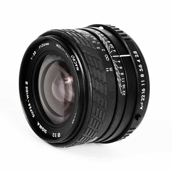Sigma 24mm F/2.8 Super-Wide II C/Y Mount Lens {52}