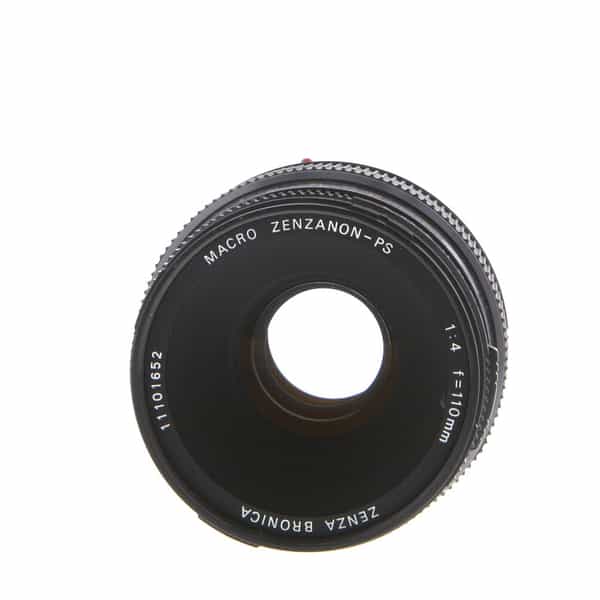 Bronica 110mm f/4 Macro Zenzanon-PS Lens for SQ System {67} - With Caps,  Case - EX