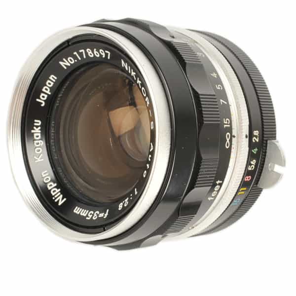 Nikon 35mm f/2.8 NIKKOR-S Auto Non AI Nippon Kogaku Japan PAT Pend Manual Focus Lens {52}