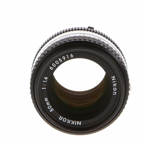 カメラ レンズ(単焦点) Nikon 50mm f/1.4 NIKKOR AIS Manual Focus Lens {52} - With Caps - EX+