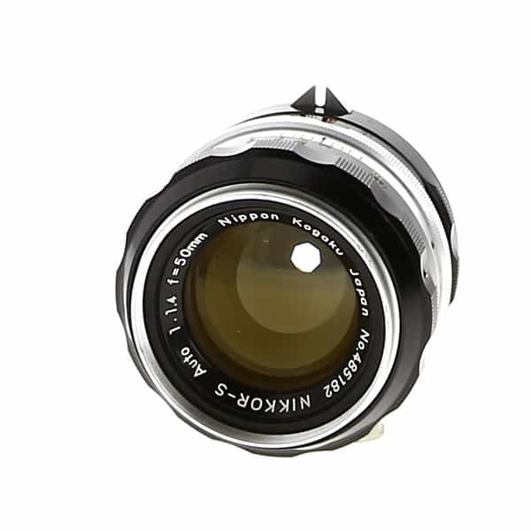 Nikon 50mm f/1.4 NIKKOR-S Auto Non AI Manual Focus Lens, Chrome {52} - BGN