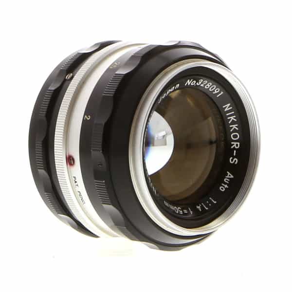 Nikon 50mm f/1.4 NIKKOR-S Auto Non AI Nippon Kogaku Japan Manual Focus  Lens, Chrome {52} - With Caps - EX