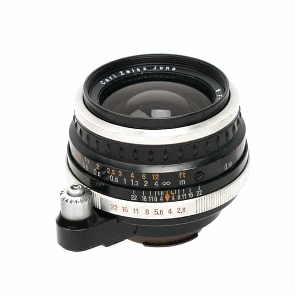 Zeiss Jena 35mm f/2.8 Flektogon Auto Lens for Exakta Mount, Black with Chrome Rings {49}