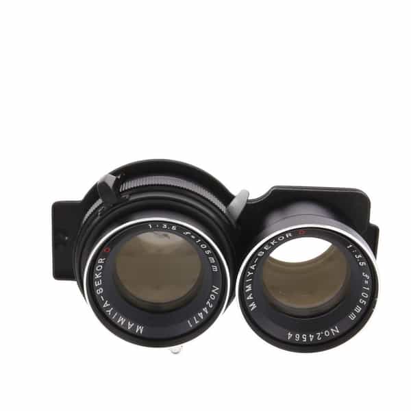 Mamiya-Sekor 105mm f/3.5 D Seiko Lens for TLR, Black {46} at KEH 