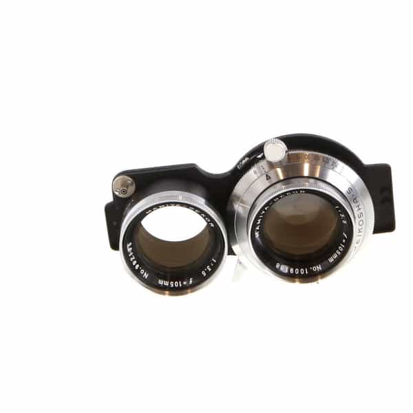 Mamiya-Sekor 105mm f/3.5 Seikosha-S Lens for TLR, Chrome {40.5} - Front  Ring Damage - UG