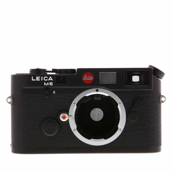 Leica M6 (0.72X Finder/28-135mm Original) 35mm Rangefinder Camera Body,  Black Chrome (10404) - With Caps - EX