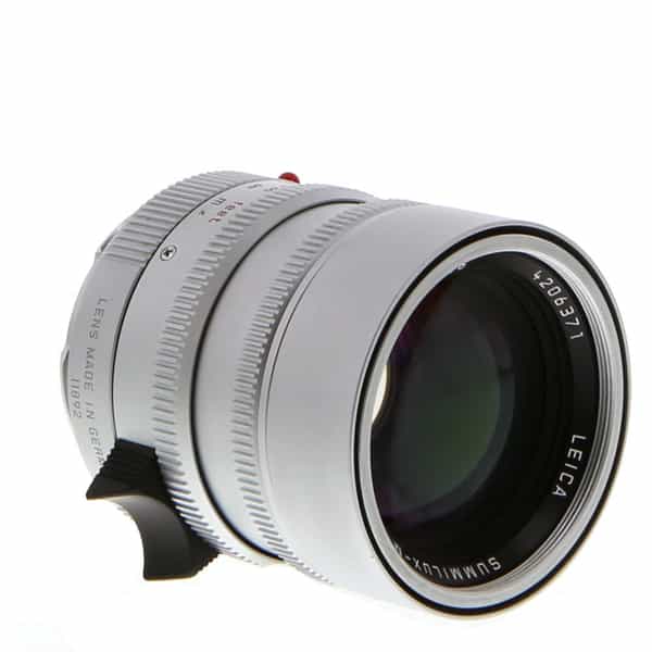 カメラ レンズ(単焦点) Leica 50mm f/1.4 Summilux-M ASPH. M-Mount Lens with Built-In Hood, Germany,  Chrome, 6-Bit {E46} 11892 - With Case and Caps; Made in Germany - EX+ - 