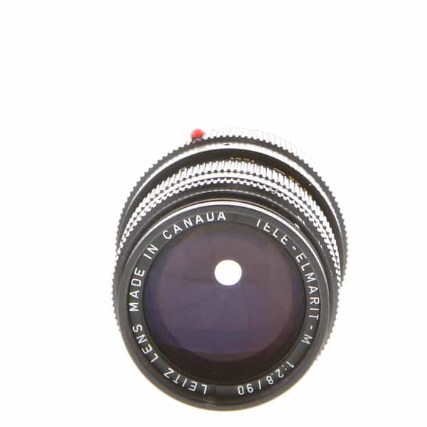 Leica 90mm f/2.8 Tele-Elmarit M-Mount Lens, Canada, Black/Slim {E39} 11800  - Made in Canada - UG