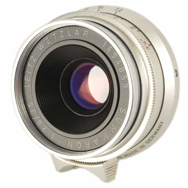 Leica 35mm f/2.8 Summaron Leitz Wetzlar Lens for M39 Screw Mount, Chrome {E39} 11008, SAWOO (Version 1 M39)