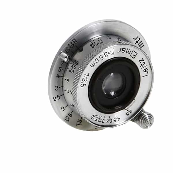 Leica 3.5cm (35mm) f/3.5 Elmar Screw Mount Lens, Chrome {A36 Clamp-On} - UG