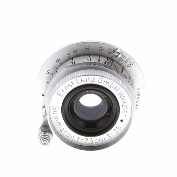 Leica 3.5cm (35mm) f/3.5 Summaron Screw Mount Lens, Chrome {36 Slip-On} - UG