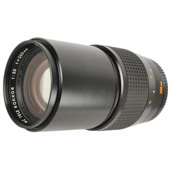 Minolta 200mm F/3.5 Tele Rokkor MC Mount Manual Focus Lens {62}