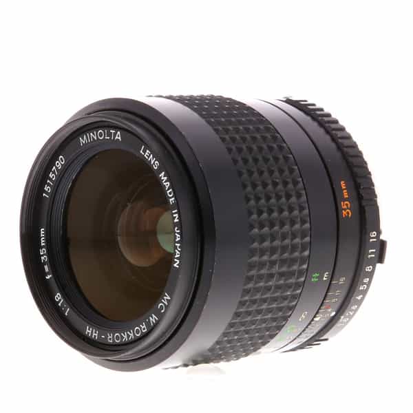 Minolta 35mm f/1.8 MC W. Rokkor-HH Manual Focus Lens for MC-Mount