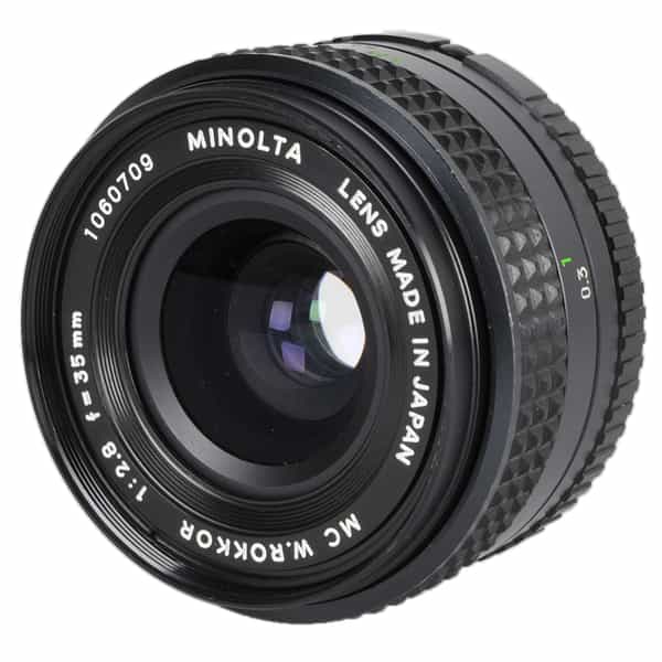 Minolta 35mm f/2.8 W. Rokkor MC Manual Focus Lens for MC-Mount {55}