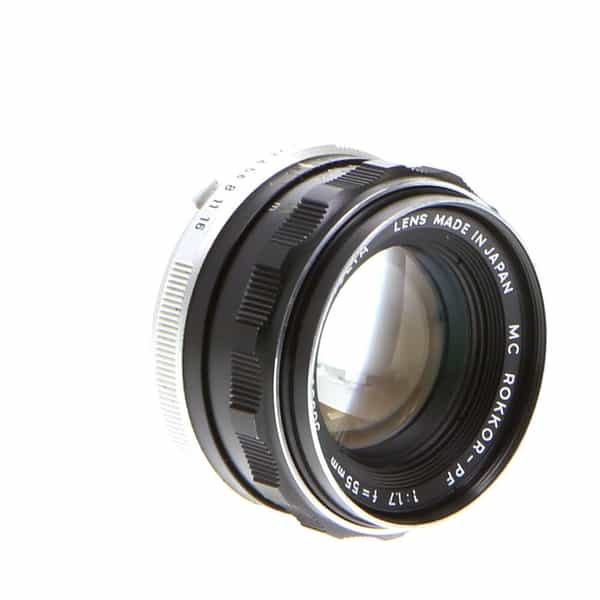 Minolta 55mm F/1.7 Rokkor PF MC Mount Manual Focus Lens {52} at