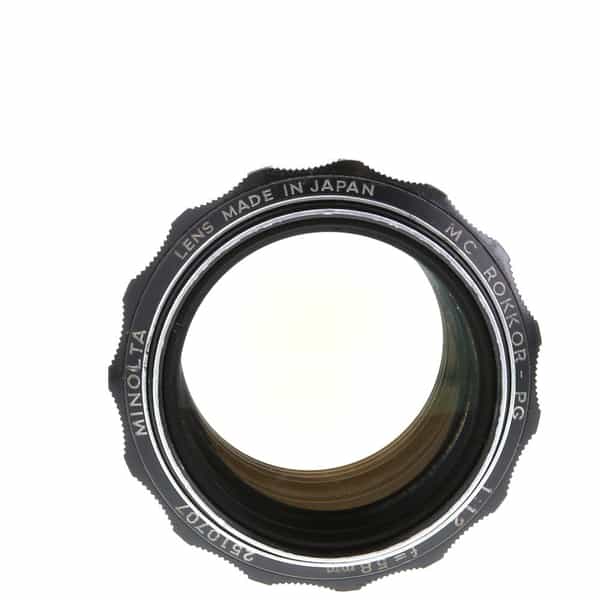 Minolta 58mm F/1.2 Rokkor-PG MC Mount Manual Focus Lens {55} - BGN
