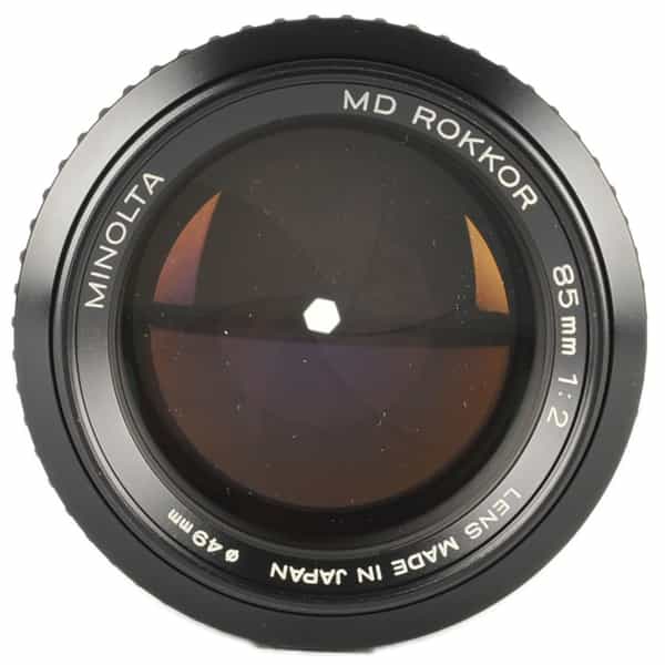 Minolta 85mm F/2 Rokkor MD Mount Manual Focus Lens {49}