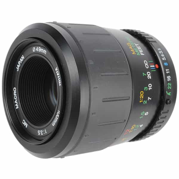 Vivitar 100mm F/3.5 Macro MC 1:1 Manual Focus Lens For Pentax K Mount {49}
