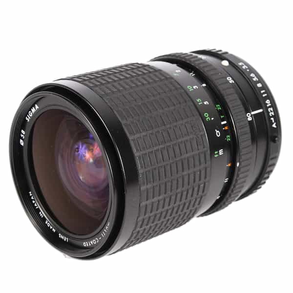 Sigma 28-80mm F/3.5-4.5 Macro A 2-Touch Manual Focus Lens For Pentax K Mount {58}