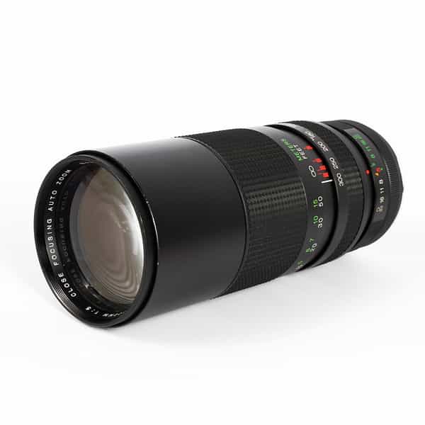 Vivitar 100-300mm F/5 Close Focus 2-Touch Manual Focus Lens For Pentax K Mount {62}