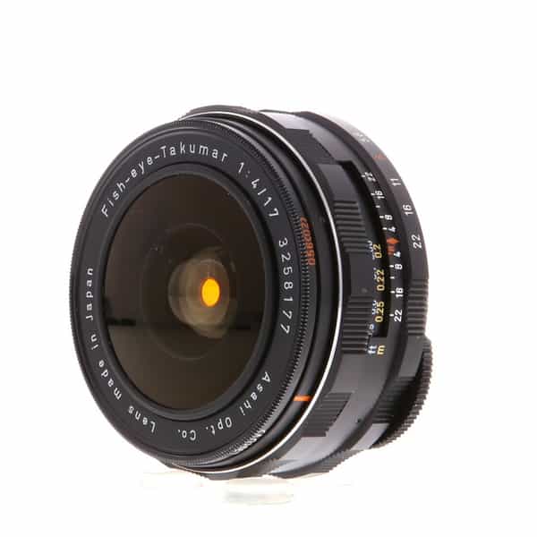 カメラ レンズ(単焦点) Pentax 17mm f/4 Fish-eye-Takumar M42 Screw Mount Manual Focus Lens 