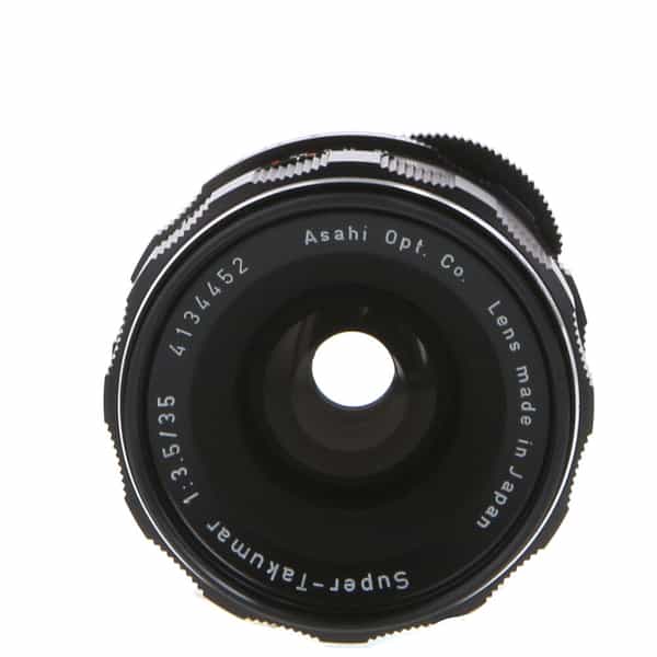 Pentax 35mm f/3.5 Super Takumar Manual Focus Lens for M42 Screw Mount {49}  - With Case and Caps - EX