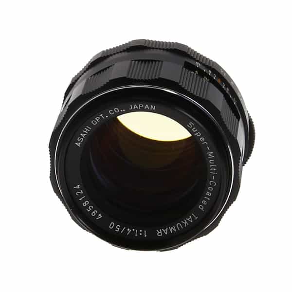 Pentax 50mm f/1.4 Super-Multi-Coated Takumar Manual Focus Lens for M42  Screw Mount {49} Thorium Glass - Front Filter Ring Damaged - BGN