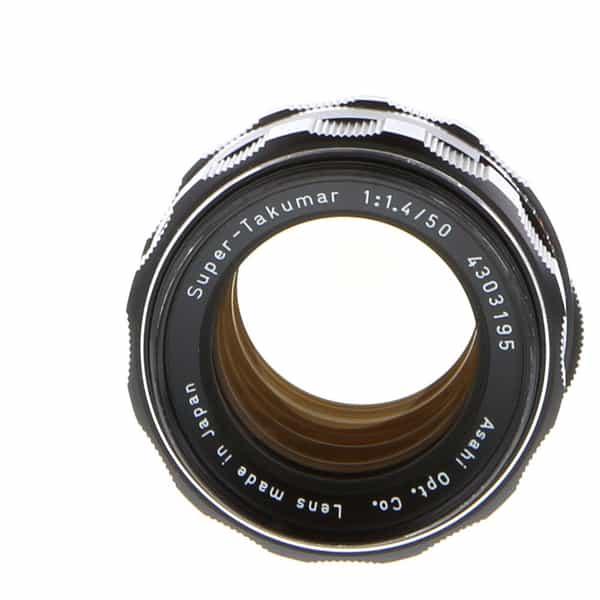 Pentax 50mm f/1.4 Super-Takumar Manual Focus Lens for M42 Screw Mount {49}  - With Caps - EX